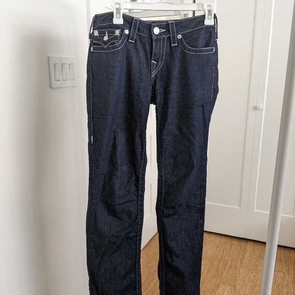 True Religion Billy Bling Rhinestones Jeans 29 - Picture 2 of 13